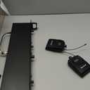 Wireless Earphone Monitor System, 6.35mm Stereo Socket, 1/4 Inch Stereo Monitor, 300Ft Wireless Range, LCD Display Panel, 4 Body Sensors for Stage Performance and Sound Broadcasting Boxes(USA)