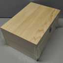 13.8x9.9x6.7-Inch/ 3.33-Gal. X-Large Unfinished Wooden Box for DIY Crafts & Storage with Hinges & Retro Front Clasps - Natural Pine - Smooth Paintable Surface