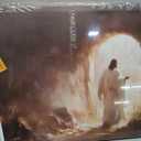 Jesus Canvas Wall Art Jesus Leaves The Tomb Wall Decor picture Christianity Resurrection of the Savior Poster Print Christ God Painting Artwork for Church Gallery Home Decoration,24x16in Canvas