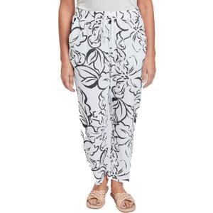 Royalty For Me Womens Women's Double Gauze Relaxed Fit Cropped Pant with Frayed Hem Deal, Size L