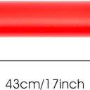Retrify Red Birthday Wrapping Paper Roll, Pearlized Gift Packing Paper for Christmas, New Year's Eve, Holiday, Wedding - 17 Inches x 32.8 Feet