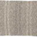 DII Woven Rag Rug Collection Recycled Yarn Variegated Rustic Stripe, 2x3', Stone (Brown)