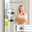 Fingerprint Door Lock, Smart Door Knob With Fingerprint And Keypad Password, App-Controlled Biometric Door Lock, Keyless Entry, Suitable For Bedrooms, Offices, Hotels, And Apartments (Matte Black) HL-5