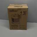 CEROELDA Small Trash Can with Lid-5L/1.3 Gal,Stainless Steel Outdoor Dog Poop Garbage Can-Farmhouse Retro Metal Waste Bin w/Step Pedal for Bathroom Bedroom Office-Soft Close-Black