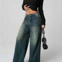 SOLY HUX Women's Long Sleeve Crop Tops Y2k Square Neck Ribbed Knit Going Out T Shirts (Black, M)