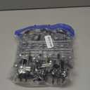 6 Pack Pants & Skirt Hangers Space Saving Hanging Closet Organizer and Storage, Upgrade Skirt Hangers with Clips and 360 Swivel Hook, Closet Storage