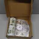 Haultop Small Table Lamp Shade, 8.7x8.7x7.9in Fabric Lamp Shade, Printed Floral and Bird Print Drum lamp shades, 1 Pack Lampshades for Table Lamp, Support Spider and E26/E14/E12 Base