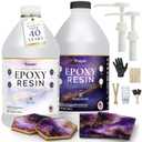 Studio Series Epoxy Resin Kit 1 Gallon for Resin Arts &Crafts | Epoxy Resin for Artist - Crystal Clear, UV Resistant, Easy Bubble Release, Low Viscosity for Art, Jewelry, Coasters & Molds
