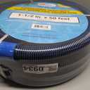 U.S. Pool Supply Pool Vacuum Hose - 1-1/2" x 50' Professional Heavy Duty Pool Hose for Inground, Spiral Wound with Kink-Free Swivel Cuff - Connect to Vacuum Heads, Skimmer, Cleaner, Filter Pump Inlet