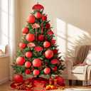 Baquler 35 Pcs Chinese New Year Decorations 2026 Hanging Ornaments Year of The Horse Chinese Red Paper Lanterns Paper Fans Lucky Charm Tree Decor for Spring Festival Party Lunar New Years Decoration