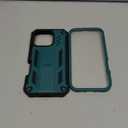 FNTCASE for iPhone 16 Pro Case: Military Grade Drop Proof Protection Mobile Cover with Kickstand | Matte Textured Rugged Shockproof TPU | Protective Sturdy Phone Case - 6.3 inch Green