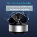 Electric Vacuum Suction Cup Phone Mount,360Adjustable Double Sided Magnetic Suction Phone Mount,Phone Holder for Car/Screen/Mirror/Tile/Glass/Gym/Smooth Surface, Compatible with All Phones -Sliver