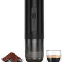 Portable Espresso Maker, Electric Espresso Machine for Travel, Camping, Rechargeable USB-C Mini Coffee Maker for NS Capsule Pods and Ground Coffee, Matte Black