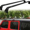Black Luggage Roof Rack Fit for 2007-2026 Jeep Wrangler JK JL Gladiator JT 2&4 Door Cross Bars