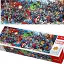 Trefl Marvel Avengers Panorama 1000 Piece Jigsaw Puzzles for Adults & Children Aged 12+ Marvel Universe Wide Panoramic Puzzle