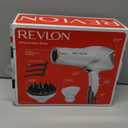 REVLON Infrared Hair Dryer with Diffuser & Concentrator - Ionic Ceramic Blow Dryer for Frizz Control, Shine, Soft Hair & Moisture Protection - 1875W Professional Salon-Quality (White)