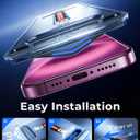 MAGIC JOHN 2 Pack for iPhone 16 Plus 6.7 inch Tempered Glass Screen Protector, Auto Dust-Elimination, Bubble Free, Easy Installation, HD Clear