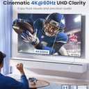 WARRKY USB C to HDMI Cable 4K 60Hz[Anti-Interference, Gold-Plated Plugs] Aluminum HDR Type-C to HDMI 2.0 Cord, Thunderbolt 3/4/5 Compatible for iPhone 15/16 Series, MacBook, iMac, iPad Pro, Galaxy-6ft