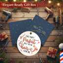 2 x Hairdresser Christmas Ornaments 2025 - Hairdresser Gifts for Women, Ceramic Hair Salon Christmas Ornament, Funny Hair Stylist Gift for Barber Cosmetology Salon Owner, Beautician