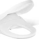 Kohler 39400-0 PureWash E835 Round-Front Electric Bidet Toilet Seat with Handheld Remote Control, Adjustable Position, Temperature and Pressure, Self Cleaning, Heated Seat, Warm Water + Air, White