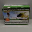 Putting Green Indoor Mat Outdoor Golf Putting Mat with Automatic Ball Return - Ideal for Home, Office, and Outdoor Use