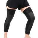 SUJAYU 2 Pack Knee Wraps for Pain Relief Women Men, Knee Compression Sleeve for Men Women, Compression Knee Brace for Arthritis Pain and Support (Black, Large)