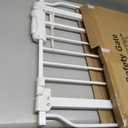 Fairy Baby Narrow Baby Gate 27 Inch to 29 Inch Wide, Small Auto Close Walk Through Safety Gates Pressure Mounted for Stairs Doorways Kids or Pets, White