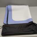 32.5 Inch Mahjong Mat for Table, 3MM Non-Slip & Noise Reduction Gaming Mat with Drawstring Bag, Perfect for Poker, Board Games, Card Games, Tile Games, and Dominoes (Salvia Blue-Light Steel Blue)