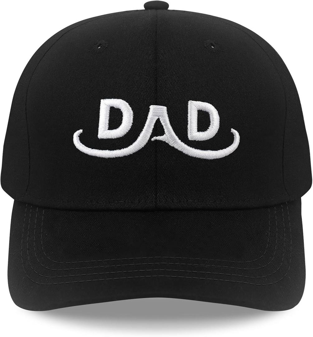Dad Gifts for Men, Dad Hat Embroidered Letters Adjustable Baseball Cap (Medium)