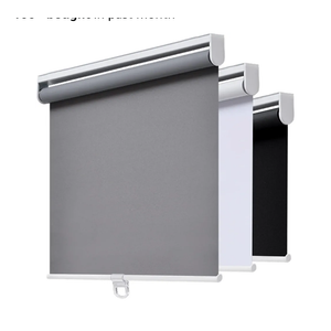 AOSKY Cordless Roller Shades Blackout Blinds for Windows Room Darkening Rolled Up Shades with Spring System, UV Protection Window Shades Door Blinds for Home and Office (35" W x 72" H, Grey)Amazon's Choice