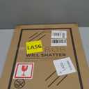 HOMECOOKIN Wood Bathroom Mirrors for Wall Mounted, 16" x 20" Rustic Wood Frame Wall Mirrors Decorative for Living Room or Bedroom Vanity Mirror (Black) B