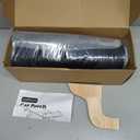 Zakkart Cat Perch for Window Sill with Bolster - Orthopedic Hammock Design with Premium Hardwood & Robust Metal Frame - Cat Window Seat for Large Cats and Kittens - Natural Color Wood Gray Bed, 24''W