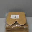 Juvale Single Cupcake Boxes with Inserts for Bakery - Individual Kraft Paper Packaging Containers for Dessert and Candy Apple (3.7 Inch) - 50-Pack Cupcake Containers
