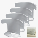 Lock Sheet Holders Set - 4 Pack Bed Secure Firmly in Place, Heavy Duty Holder Corner