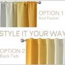 MIUCO Blackout Curtains & Drapes for Bedroom Living Room 95 Inches Long Yellow and White Room Darkening Ombre Curtains Rod Pocket & Back Tab Curtains Thermal Insulated Light Blocking 2 Panels Set