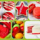 Liquid Food Coloring (Xmas Red), 70g 3 Bottles Food-Grade Concentrated Flavorless Food Coloring Set, Vibrant Dye Ideal for Baking Cookies, Cake Decorating, Icing, Fondant, Easter Eggs, DIY Projects (EXP 03/22/30)