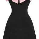 GORGLITTER Women's Bow Strapless Bodycon Mini Dress Off The Shoulder Wedding Guest Birthday Cocktail Going Out Dresses.S