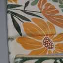 RoomTalks Colorful Floral Botanical 2x3 Small Area Rugs for Bathroom, Kitchen Indoor Soft Aesthetic Entryway Rugs Washable, Modern Abstract Funky Boho Plants Cute Tropical Bathroom Rugs Non Slip (Green and Terracotta)