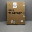 Indoor Dog Potty Tray with High Wall,25.59"X19.69" Pee Pad Holder,Dogs Litter Box,Mesh Training Toilet for Puppy and Small Size Dog,Housebreaking Supplies, Pet Products (Blue)