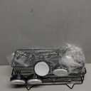 TAILI Shower Caddy Suction Cup 2 Pack with Hooks & Soap holder, Heavy Duty Shower Organizer for Bathroom, No Drilling Bathroom Organizer with Large Capacity, Black Metal Storage Basket