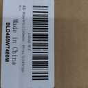 MYshade No-Drill Cordless Horizontal Mini Blinds – 46.5" W x 48" HTool-Free Inside Mount Window Blinds with 1" Vinyl Slats, Light Filtering & Privacy, Child & Pet Safe, White