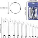 Mini Wrench Set Open End Wrench Combination Wrench Small Wrench Set, Metric and SAE (MET & SAE)