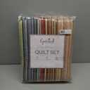 Greenland Home 100% Cotton Fashion Quilt Collection, Prewashed, Reversible Quilt Set, 3-Piece Full/Queen, Katy