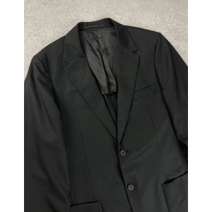 MAGE MALE Men's One Button Suit Jacket Elegant Solid Color Blazers Slim Fit Lightweight Sport Coats Blazer
, Size -L, Black