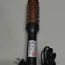 NONK Thermal Brush 1.5", Thermal Round Curling Brush, Long Lasting Universal Voltage Heated Curling Iron for All Hair, Tourmaline Ceramic,Curling Iron with 5 Temperature Control, Rose Gold