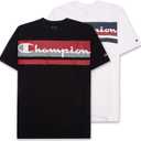 Mens Big and Tall T Shirts - 2 Pack Crewneck Mens T-Shirt Big & Tall Clothing Black White, Size: 2XLT