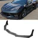 Carbon Fiber Front Bumper Lip Compatible with Corvette C8 2020-2026, Front Splitter Protector Body Kit
