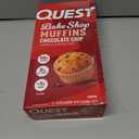 Quest Nutrition Chocolate Chip Muffin, 10g Protein, 2g Net Carb, Less than 1g Sugar, Protein Snack, 8 Count (EXP 09/30/26)