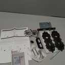 Dummy Door Knob Interior, Antique Single Side Glass Closet Door Knobs Replacement Vintage Crystal Cabinet Dummy Door Handles No Lock, Oil Rubbed Bronze Finish 2 Pack