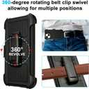for Defender iPhone 13 Case with Clip,for Holster iPhone 13 Case with Kickstand,for Heavy Duty iPhone13 Phone Case Rugged 2 Layers of Sturdy,Anti-Drop for Phone Case iPhone 13Case Protective(Black)